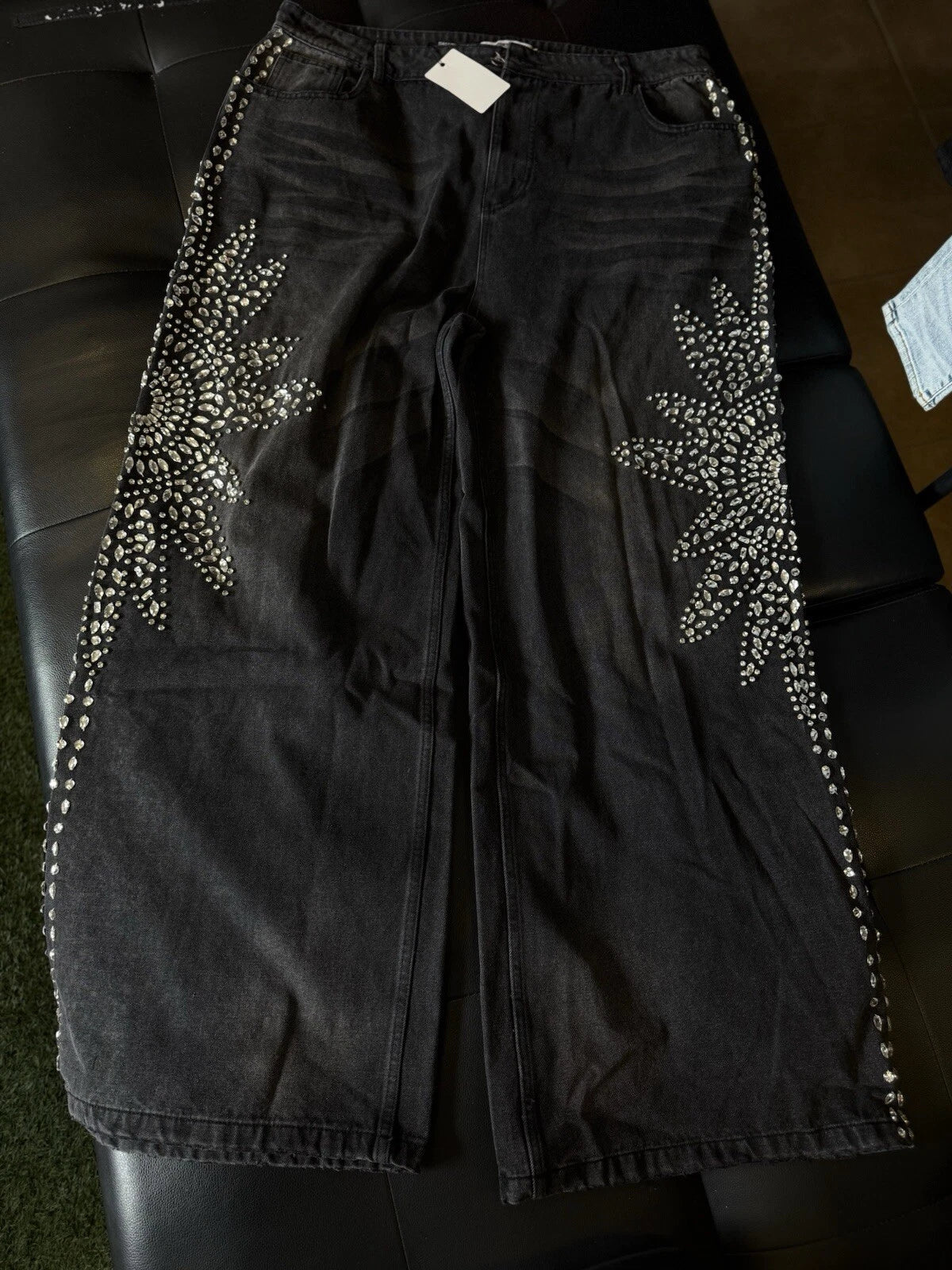 Vale Forever Crystal Black Jeans - Deadstockdenimla