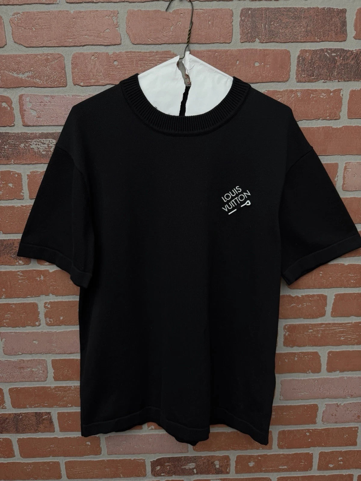 Louis Vuitton Logo Cotton Black/White - Deadstockdenimla