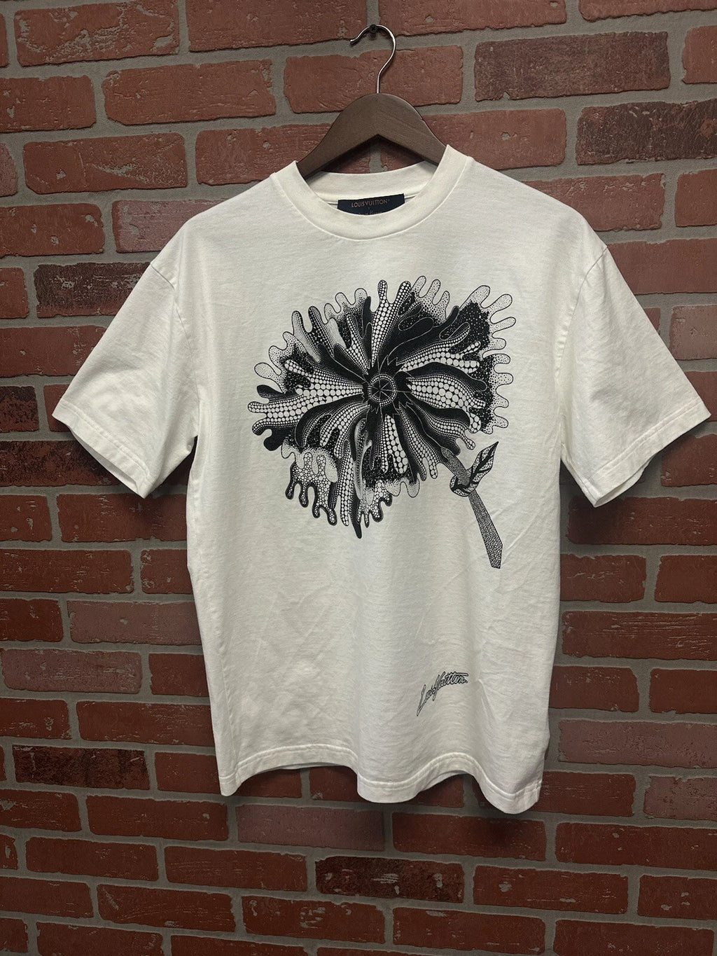 Louis Vuitton Psychedelic Flower T Shirt White - Deadstockdenimla