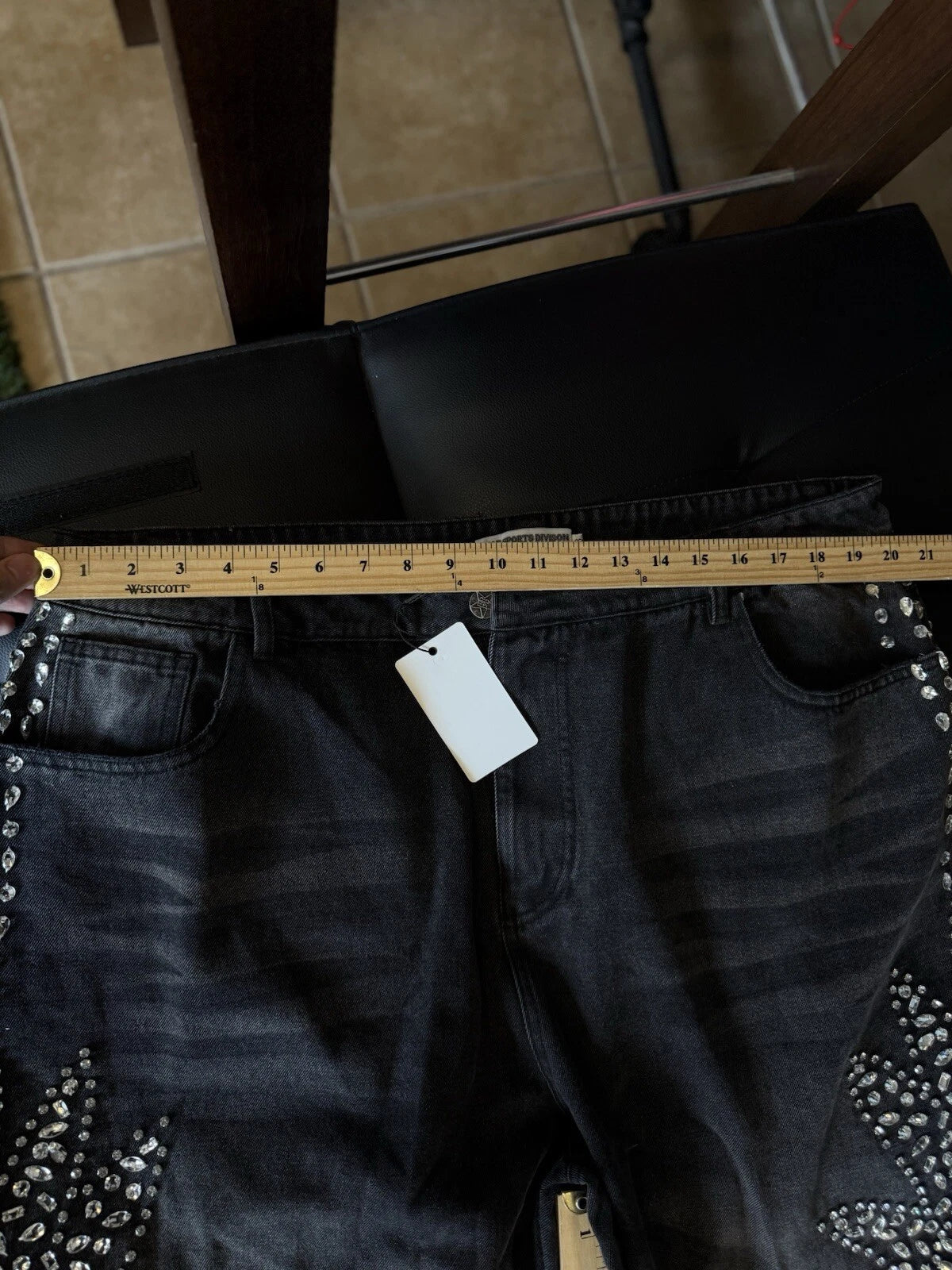 Vale Forever Crystal Black Jeans - Deadstockdenimla