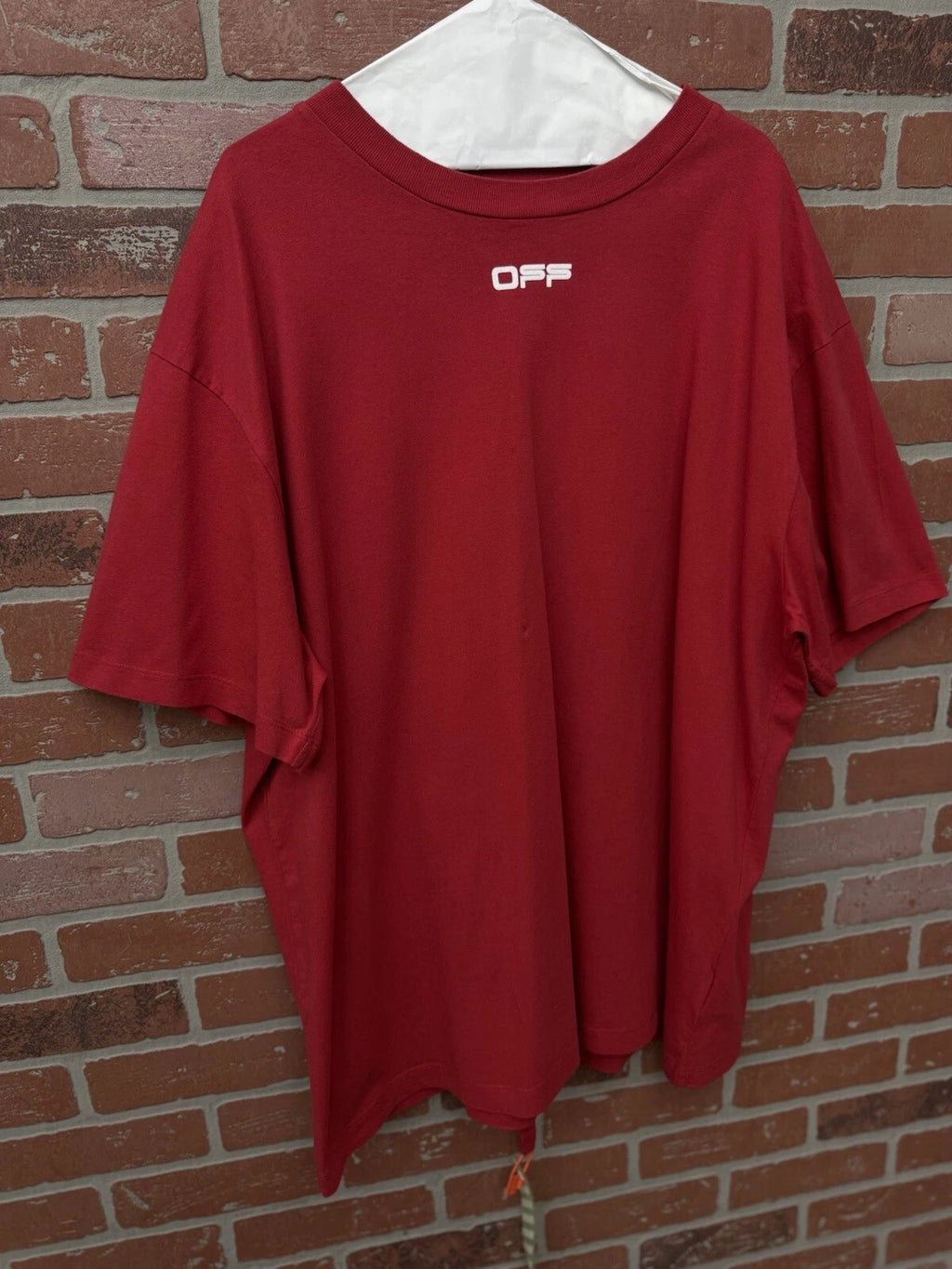 Off-White Cotton Shirt Red - Deadstockdenimla