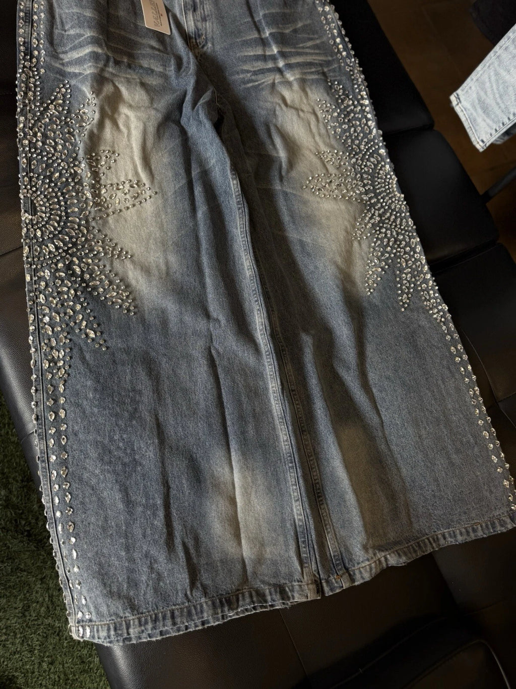 Vale Forever Crystal Blue Jeans - Deadstockdenimla
