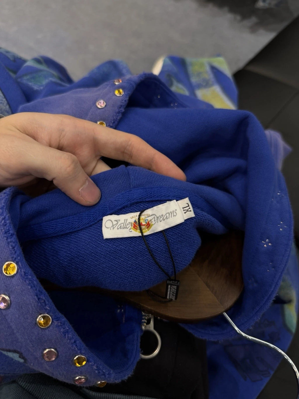 Vale Zip Up Iceberg Hoodie - Deadstockdenimla
