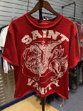 Saint Vanity T-shirt Red/White Logo