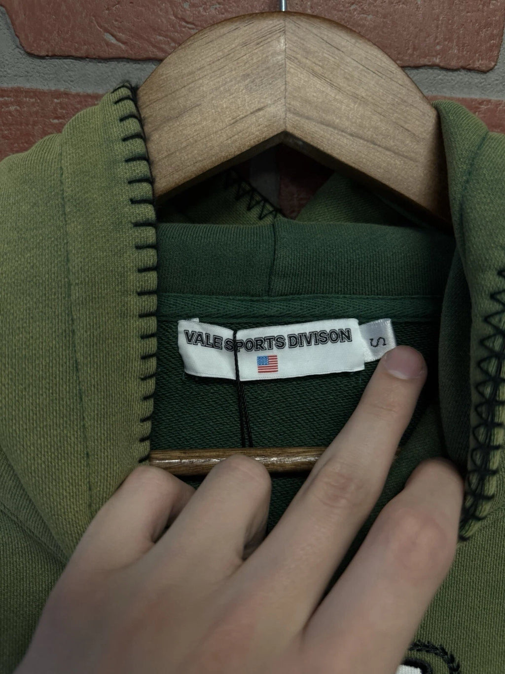 Vale Green Pull Over Hoodie Green - Deadstockdenimla