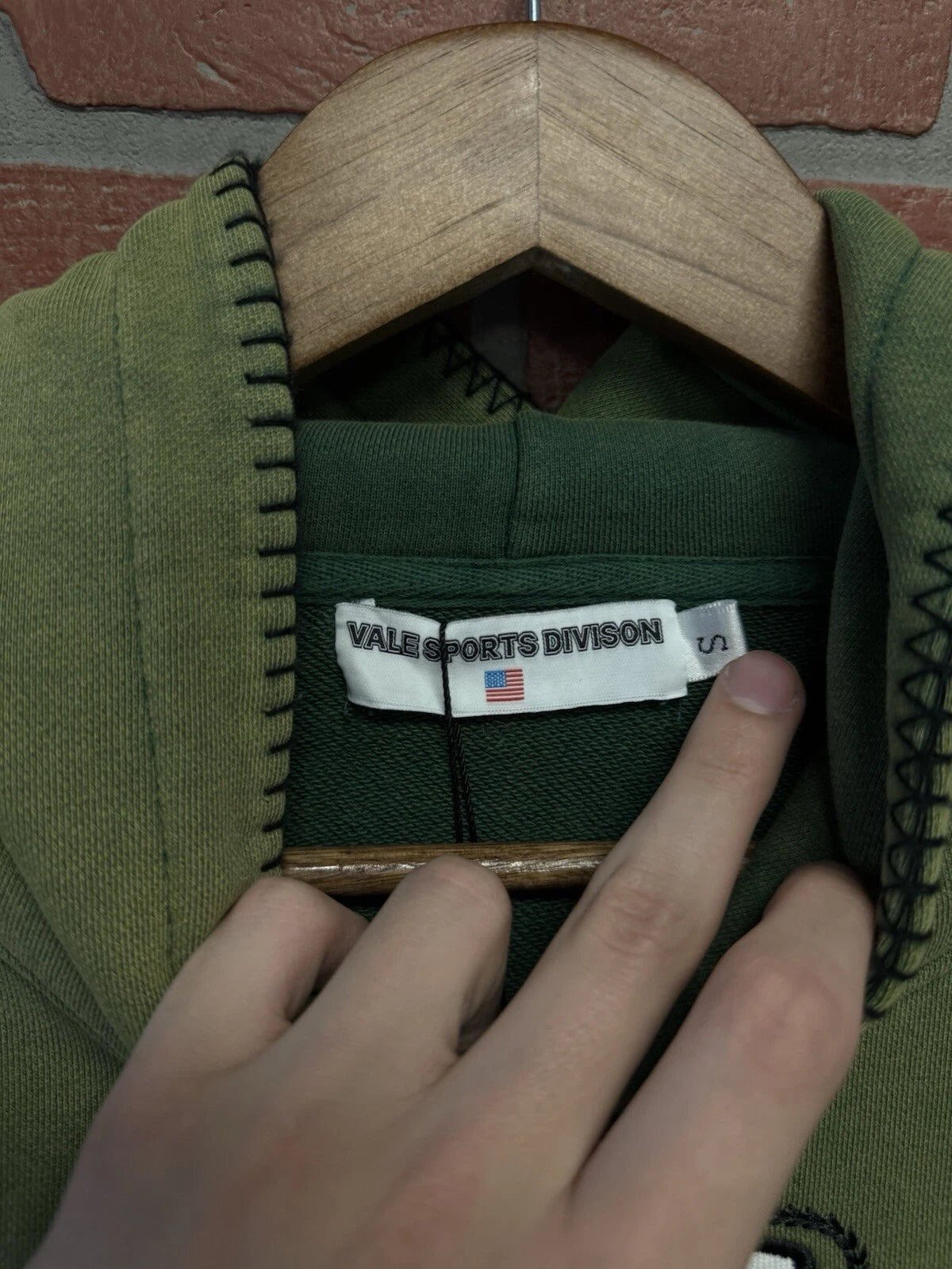 Vale Green Pull Over Hoodie Green - Deadstockdenimla