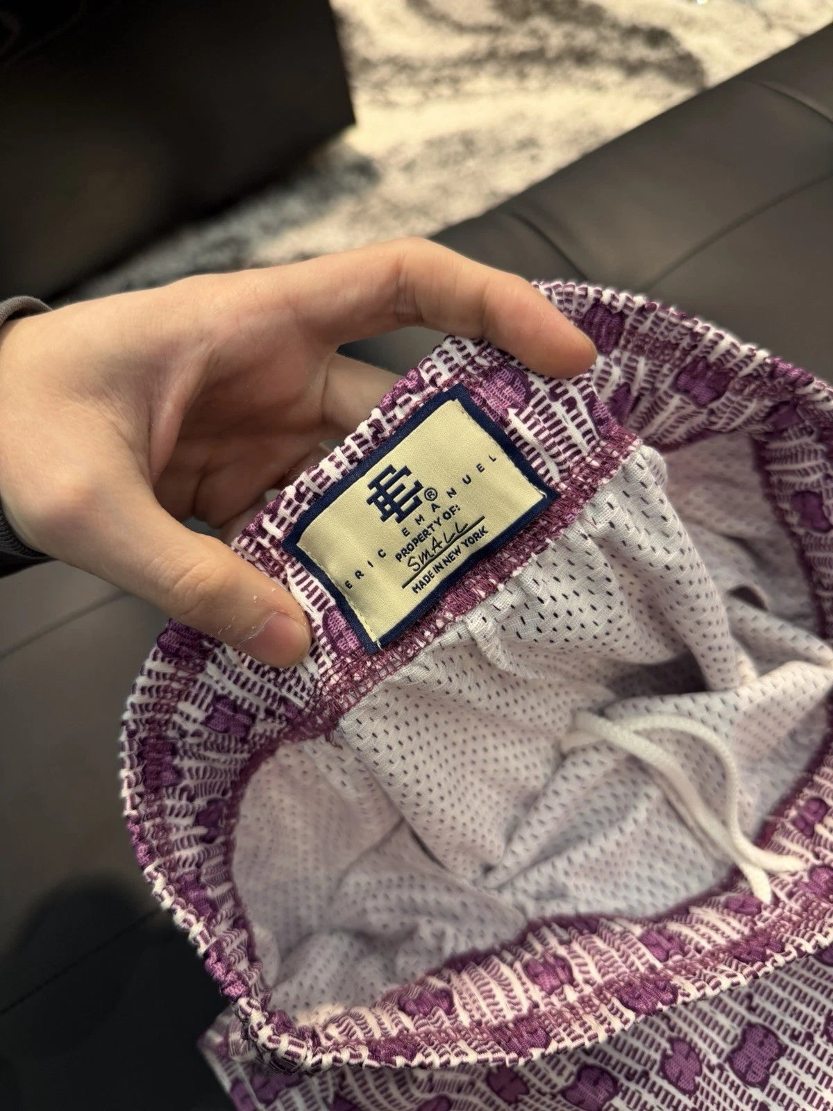 Eric Emanuel Purple Shorts - Deadstockdenimla