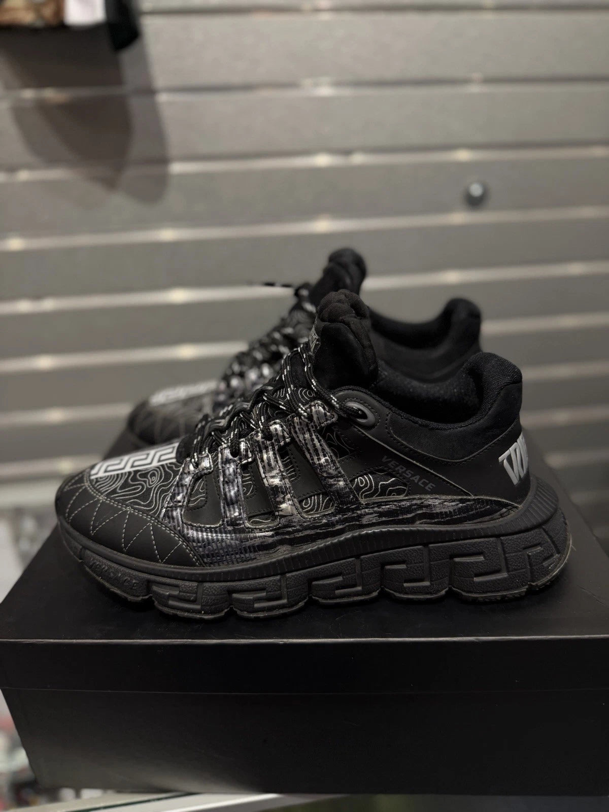 Versace Low-Top Sneakers Black/Silver