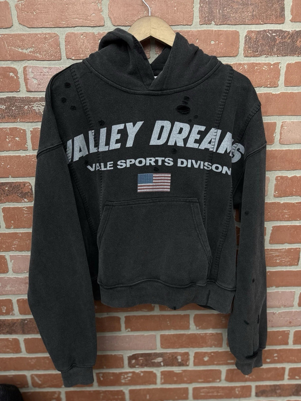 Vale Black Pull Over Hoodie Grey - Deadstockdenimla