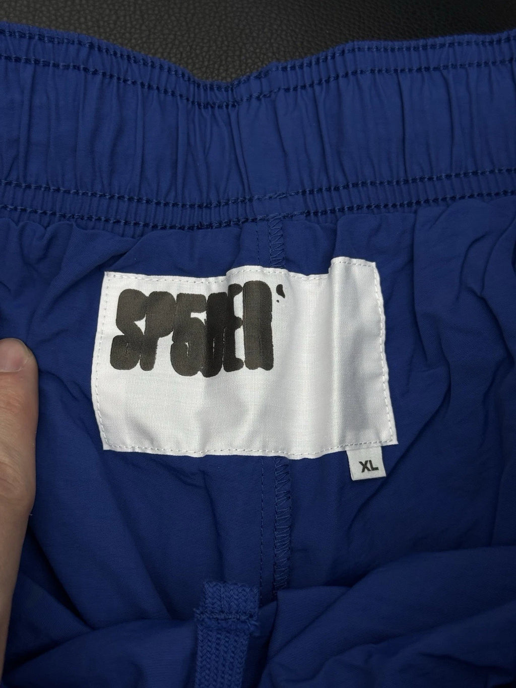 Sp5der Blue OG Double Layer Shorts - Deadstockdenimla
