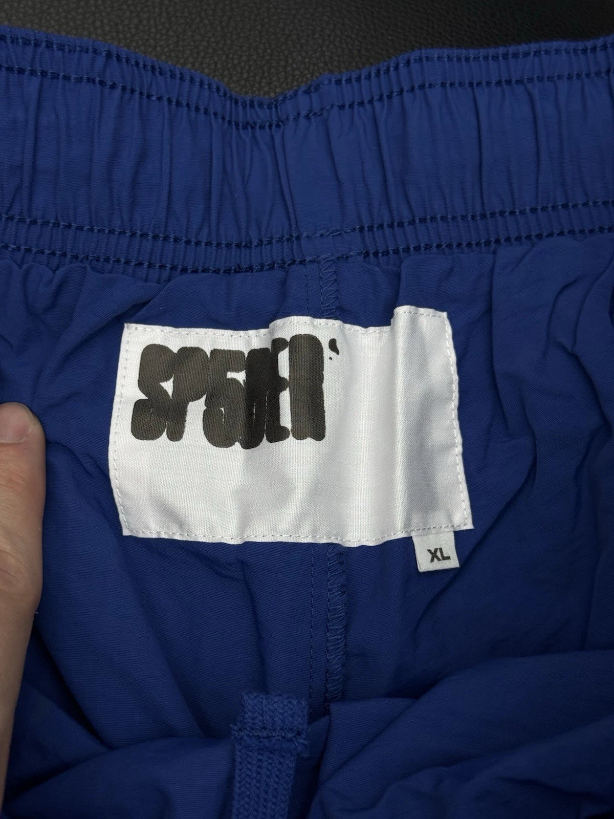 Sp5der Blue OG Double Layer Shorts - Deadstockdenimla