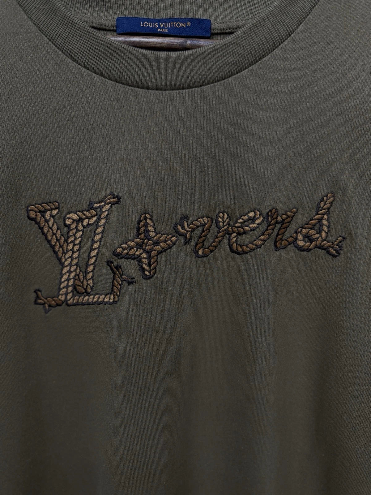 Louis Vuitton Cotton Brown “Lovers” Tee - Deadstockdenimla