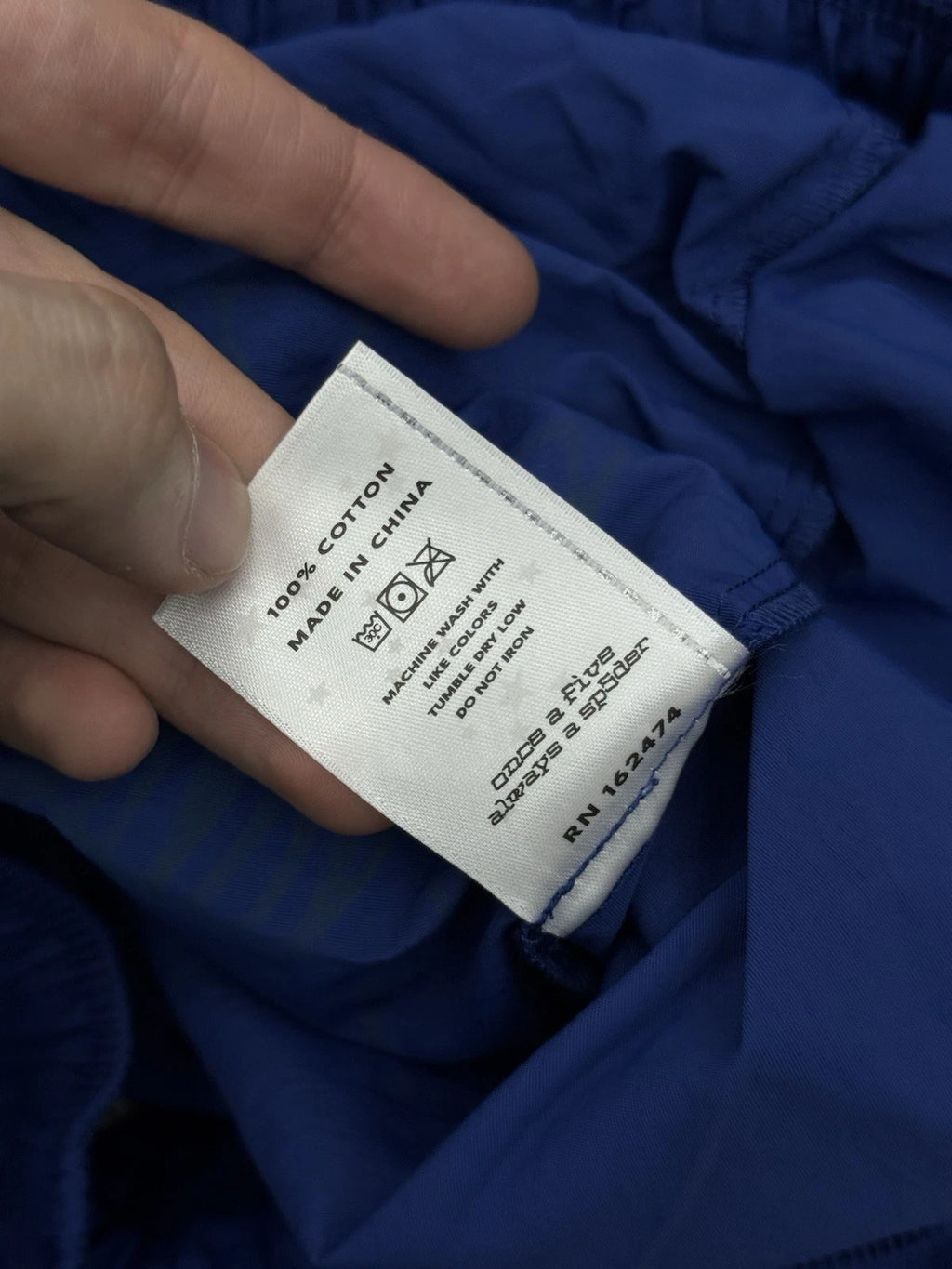 Sp5der Blue OG Double Layer Shorts - Deadstockdenimla