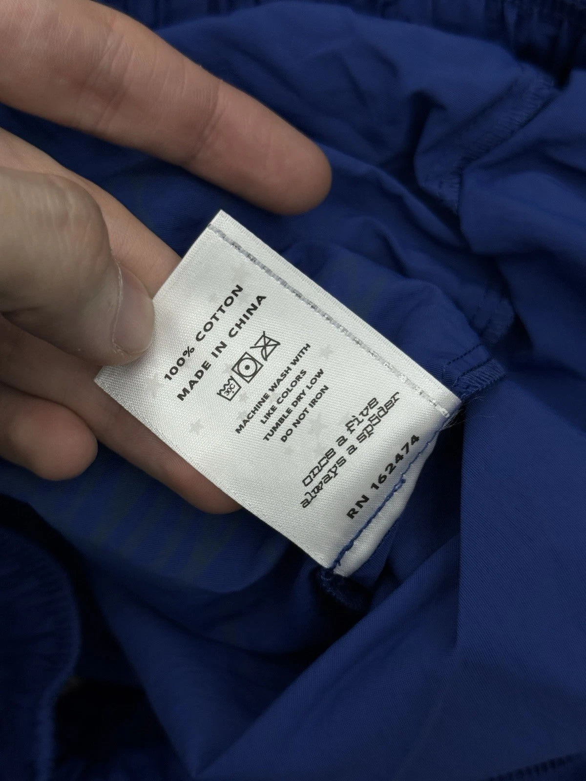 Sp5der Blue OG Double Layer Shorts - Deadstockdenimla