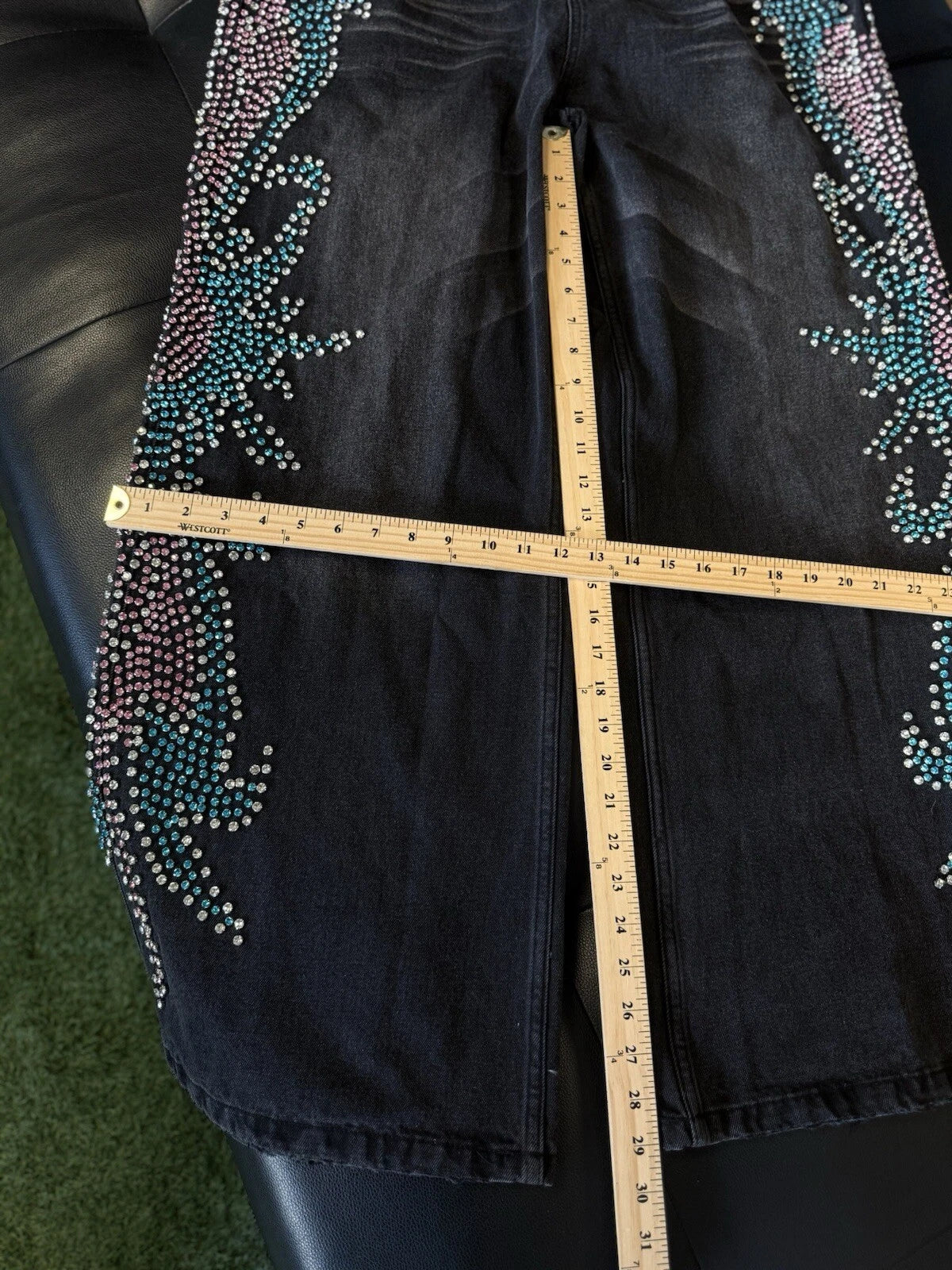 Vale Forever Crystal Black Jeans - Deadstockdenimla