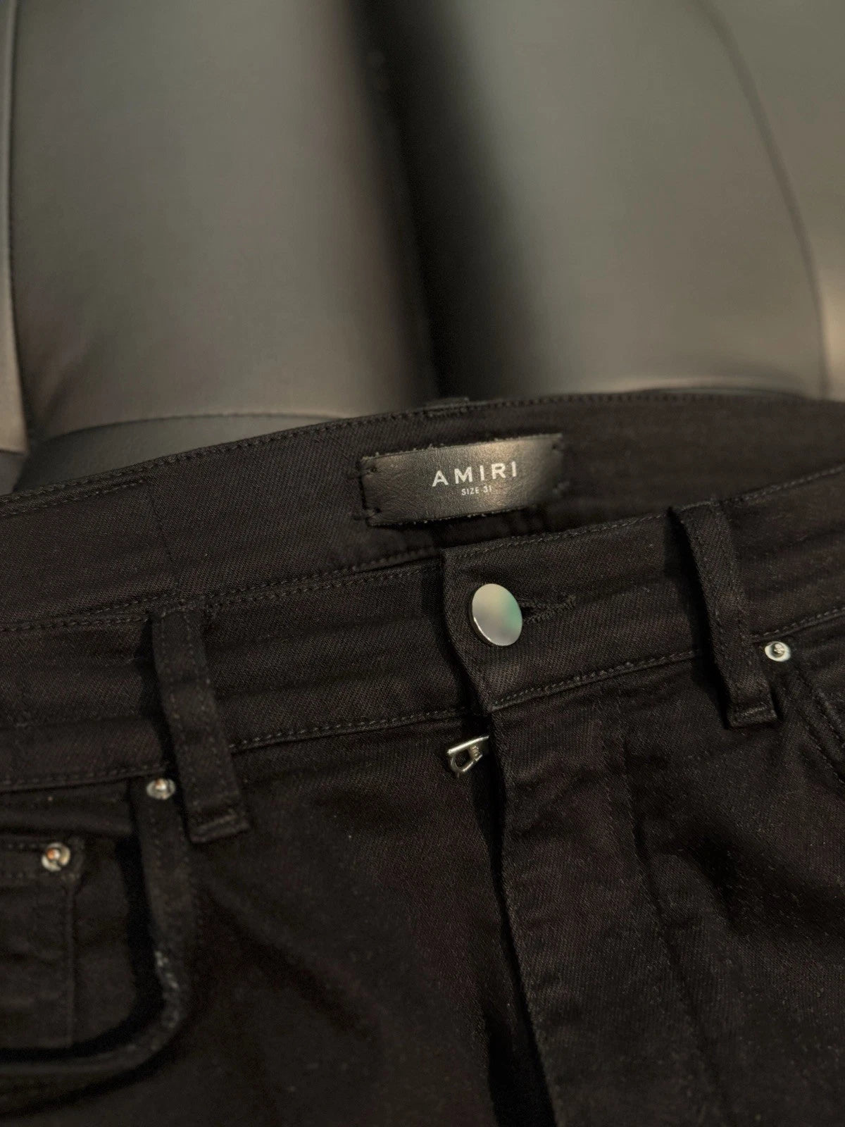 Amiri Black MX1 Jeans Black - Deadstockdenimla