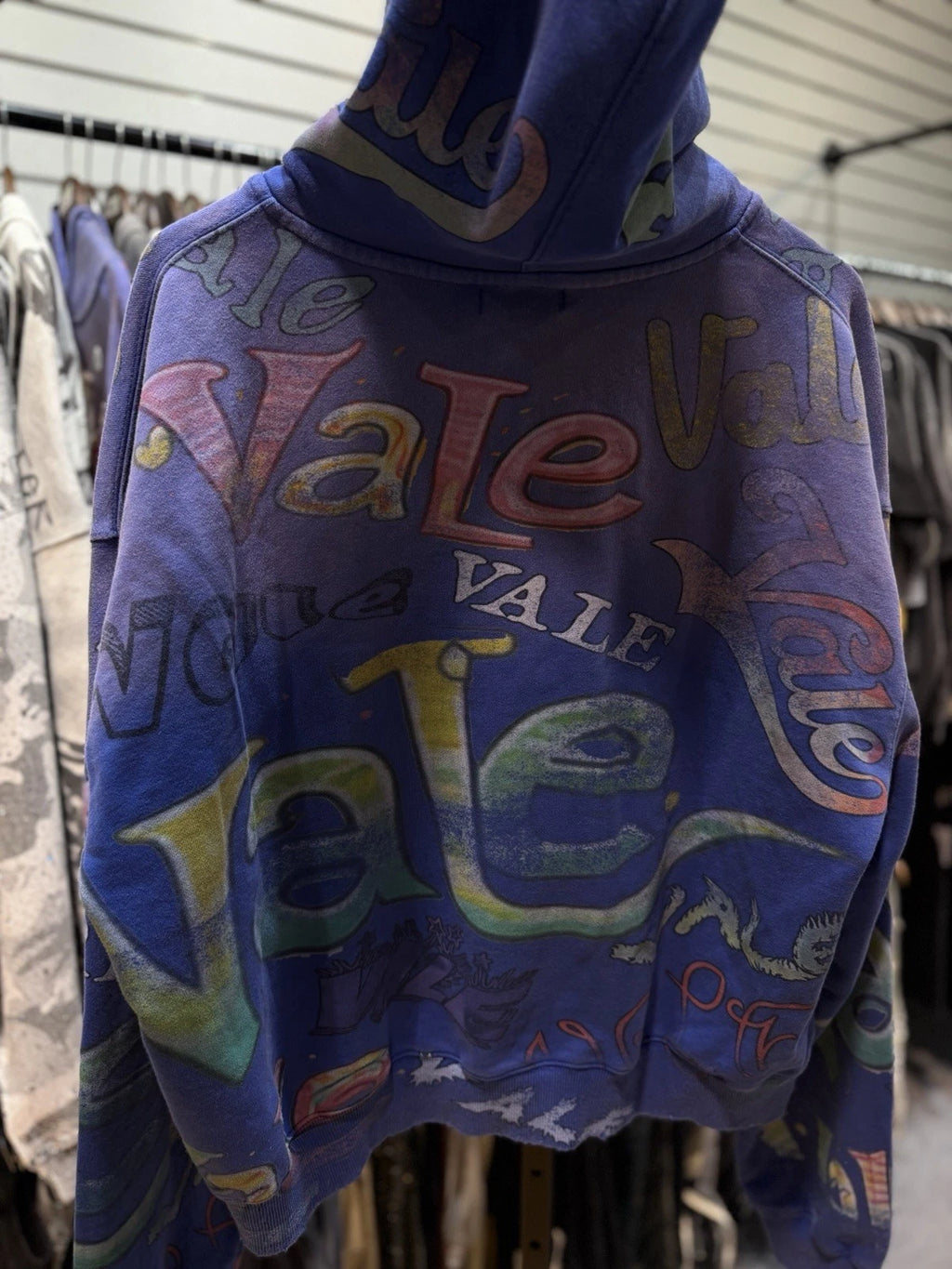 Vale Zip Up Iceberg Hoodie - Deadstockdenimla