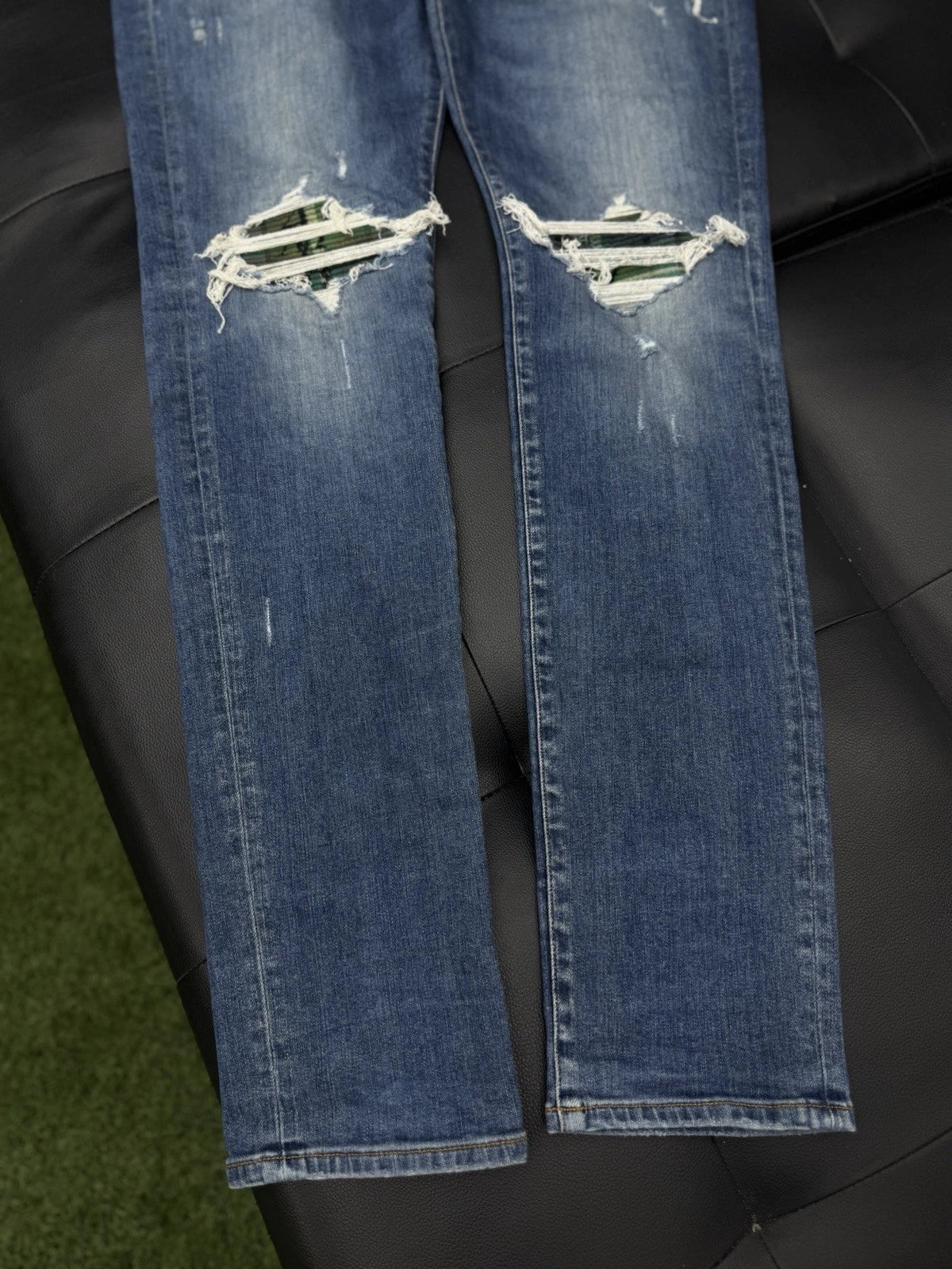 Amiri Jeans Blue Green MX1 - Deadstockdenimla