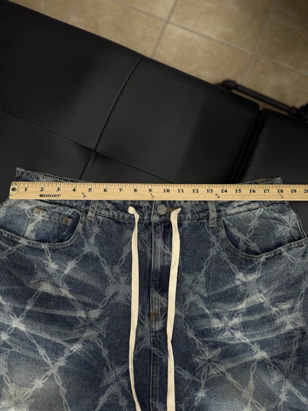 Vale Forever Blue Wire Jean Shorts - Deadstockdenimla