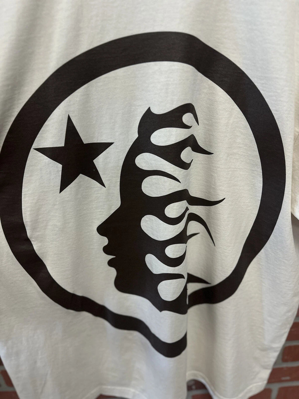 Hellstar Classic Brown Logo T Shirt Brown - Deadstockdenimla