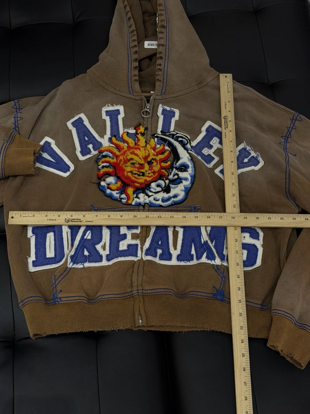 Vale Zip Up Brown Sun Hoodie