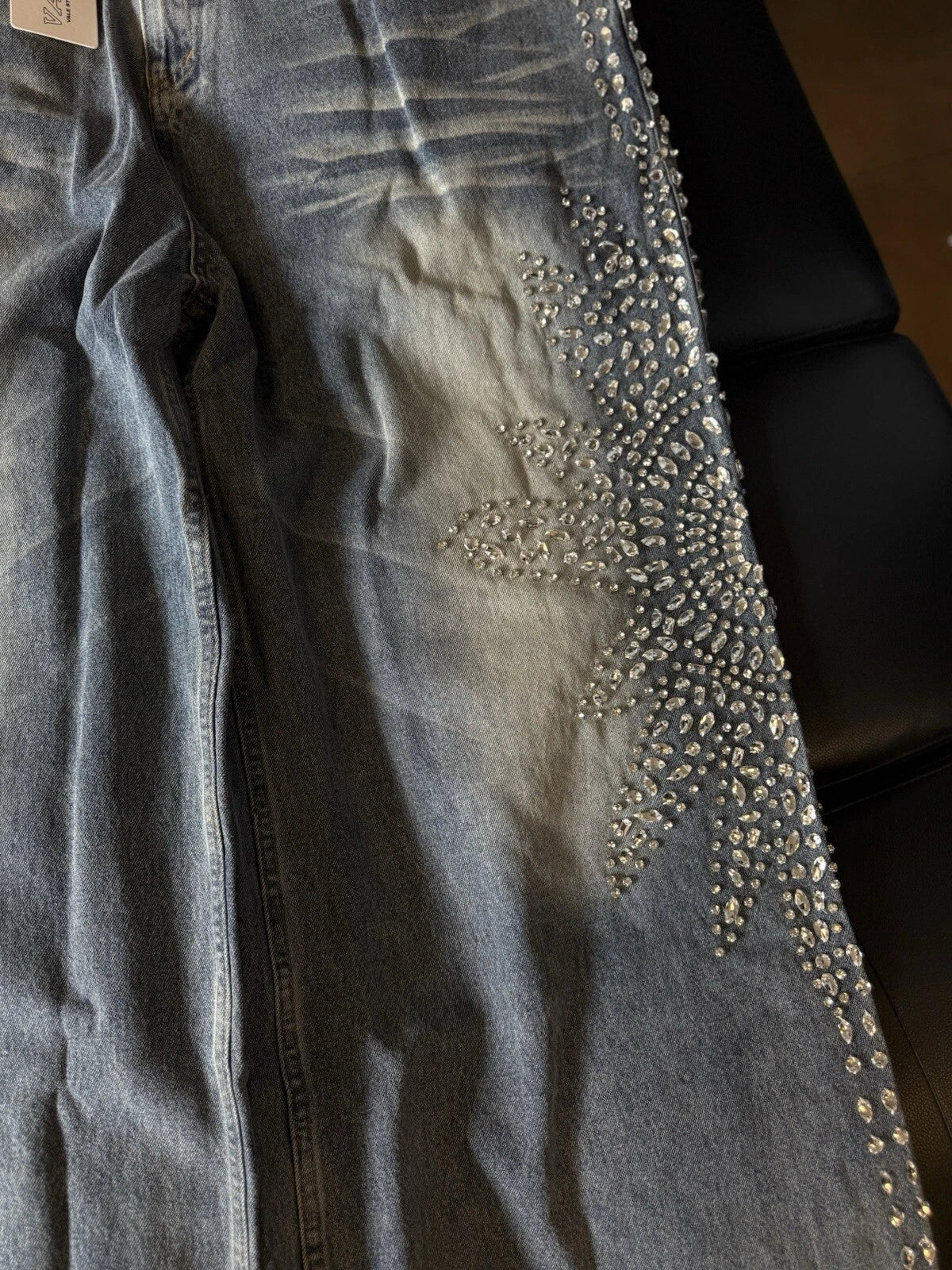 Vale Forever Crystal Blue Jeans - Deadstockdenimla