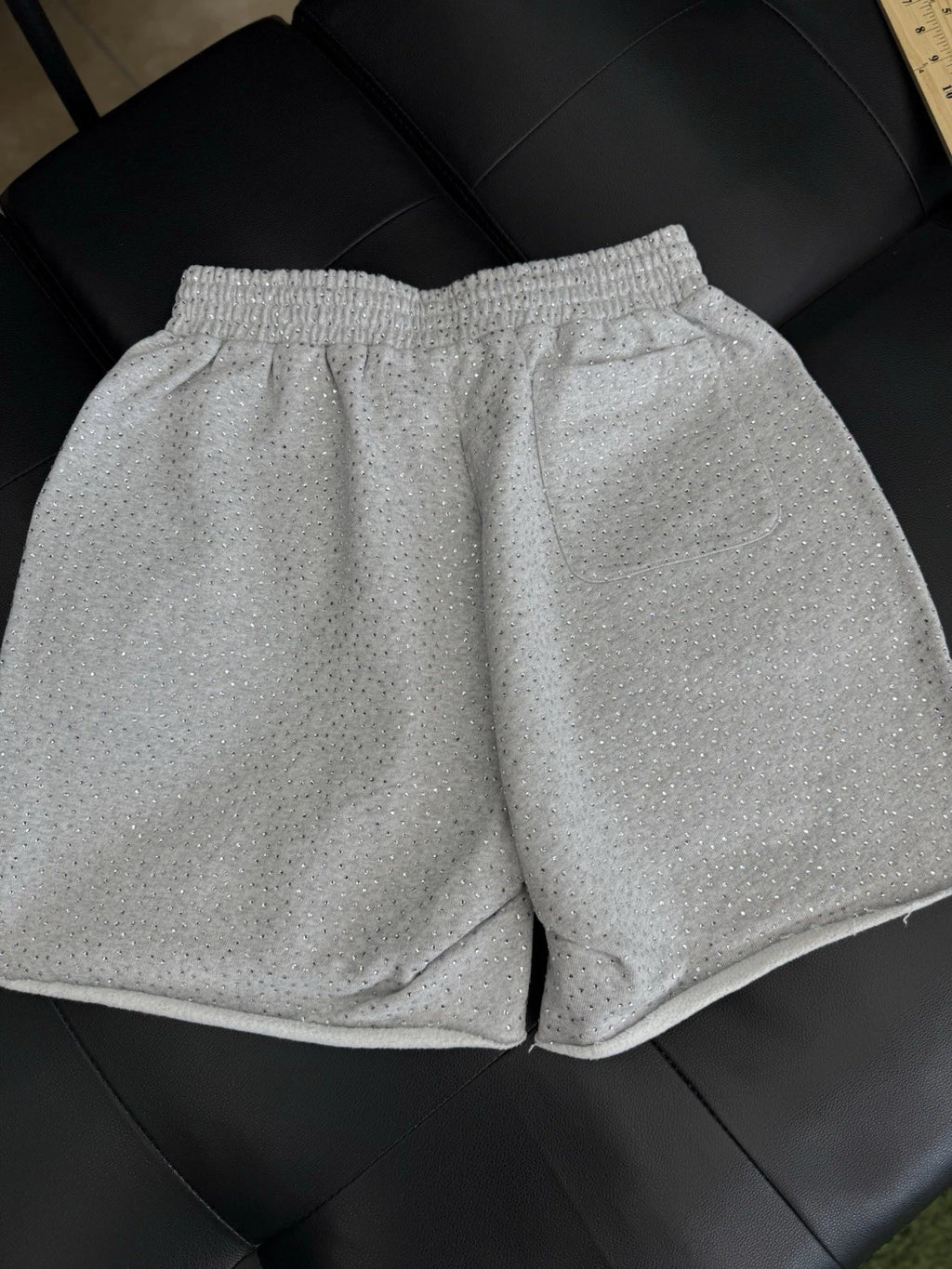 Worldwide Sp5der Sweat Shorts Grey - Deadstockdenimla