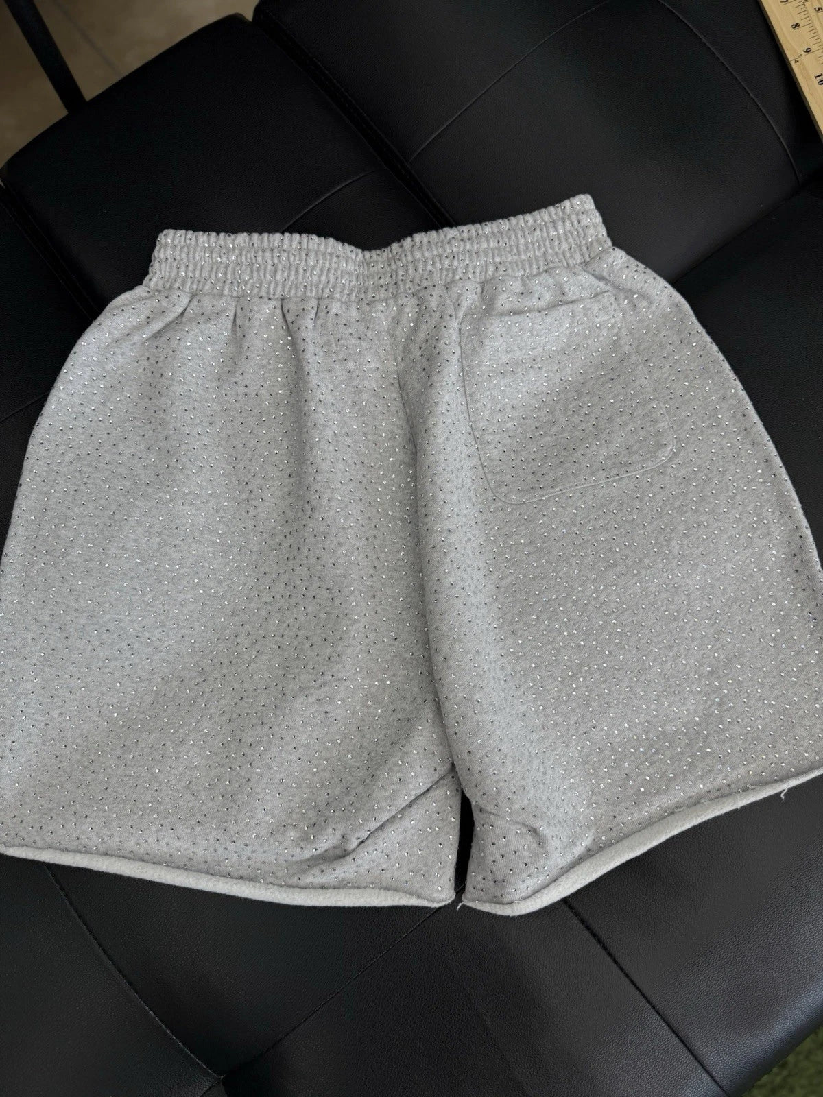 Worldwide Sp5der Sweat Shorts Grey - Deadstockdenimla