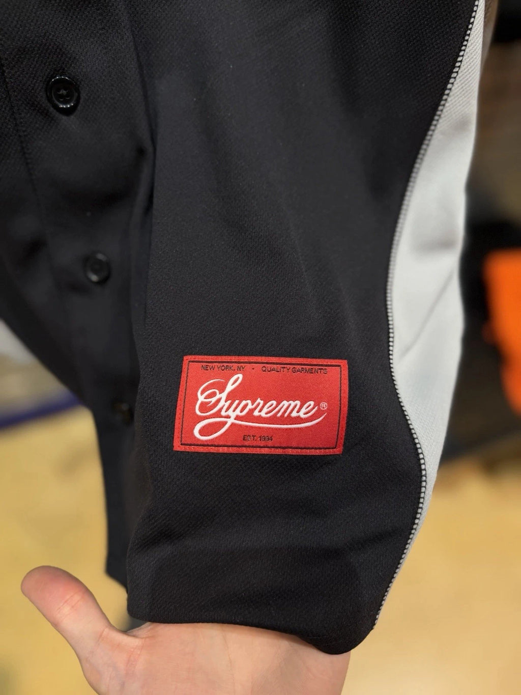 Supreme Stars Baseball Jersey Black