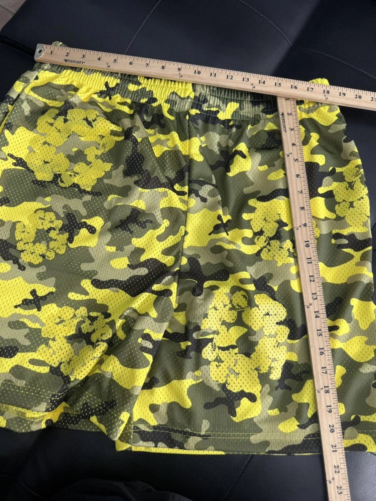 Denim Tears Mesh Summer Shorts Yellow Camo