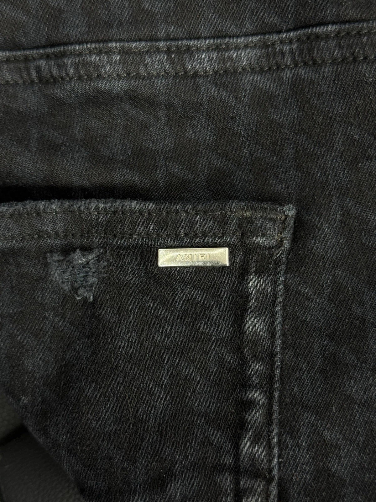 Amiri X Playboy Jeans Black Bunny Logo - Deadstockdenimla