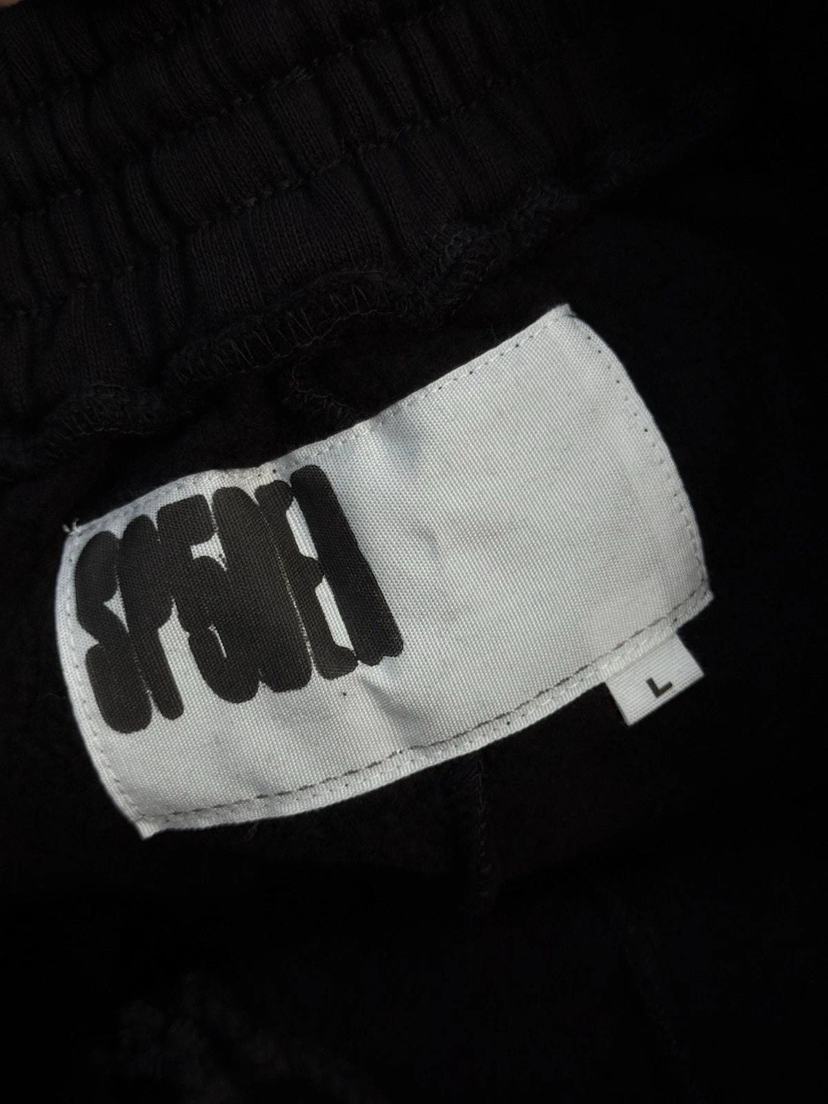 Sp5der OG Web V2 Phantom Sweat shorts Black/Red - Deadstockdenimla