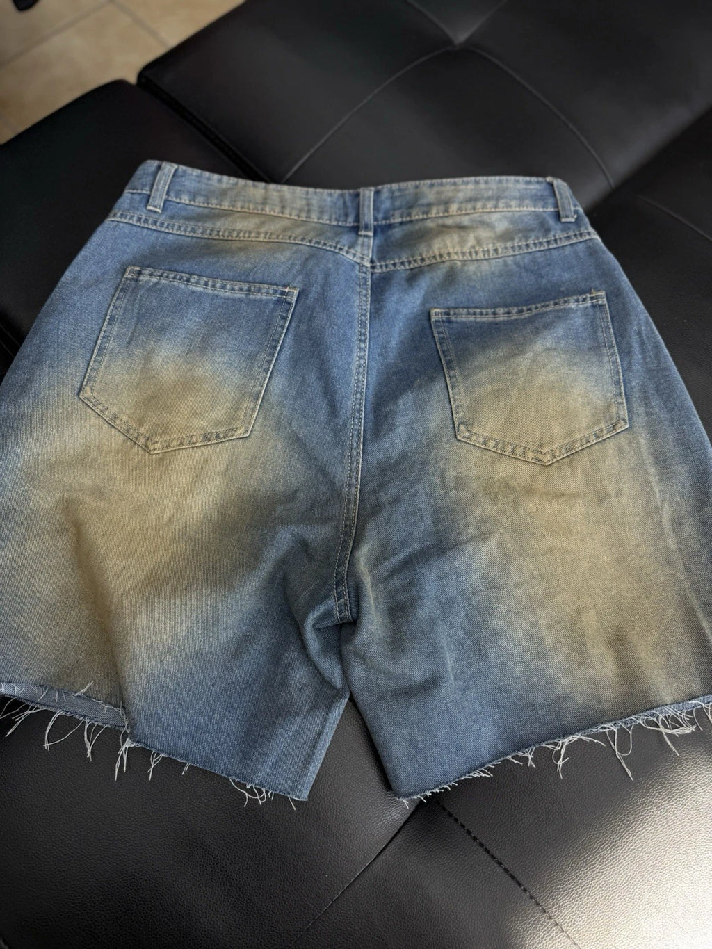 F**K EM Denim Shorts Patchwork - Deadstockdenimla