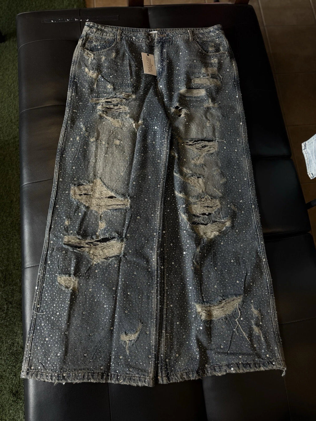 Vale Forever Crystal Blue Jeans - Deadstockdenimla