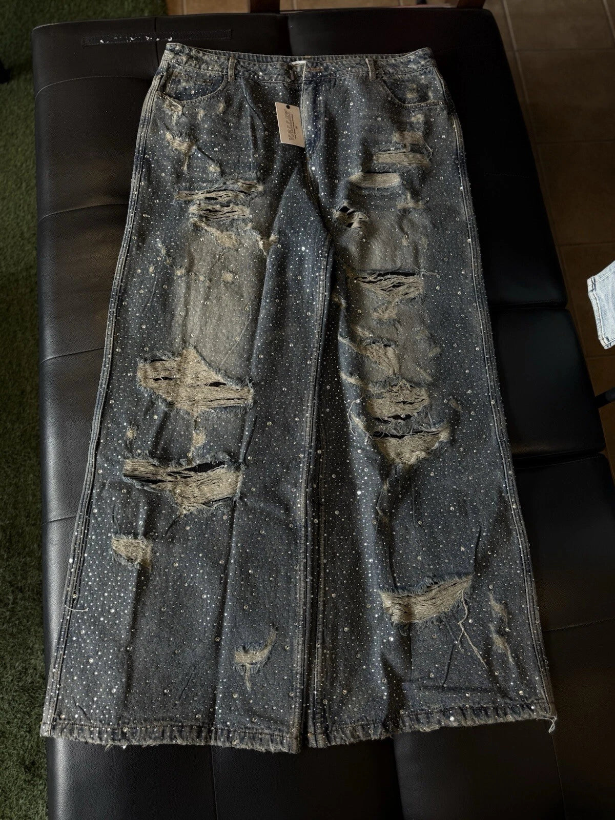 Vale Forever Crystal Blue Jeans - Deadstockdenimla