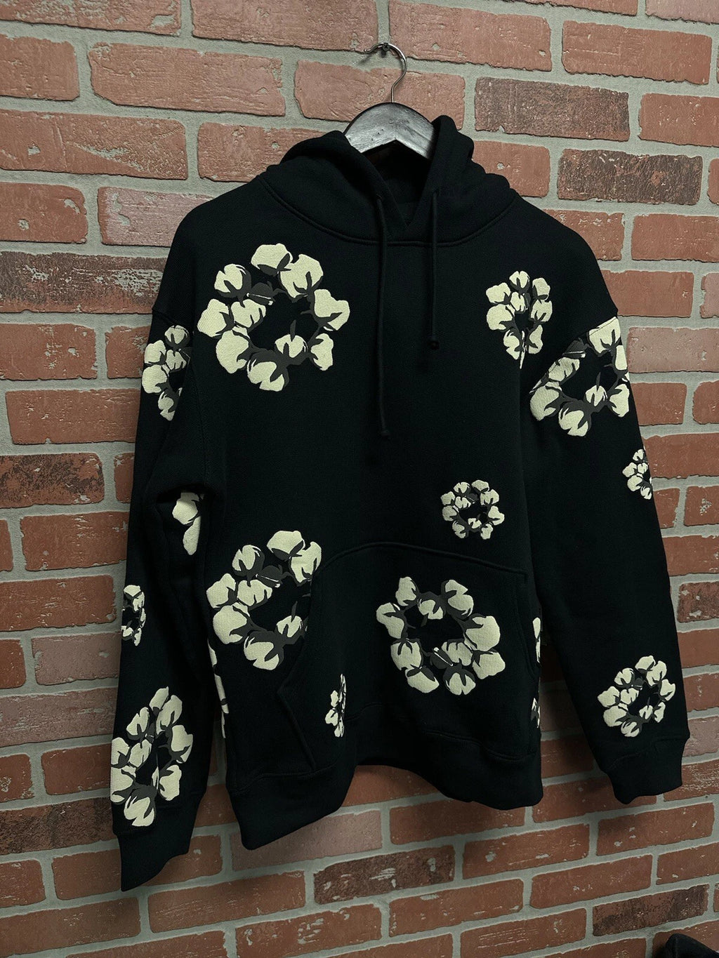 Denim Tears CPFM Cactus Tears Wreath Hoodie Black - Deadstockdenimla