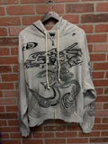 Hellstar Yoga Grey Hoodie - Deadstockdenimla