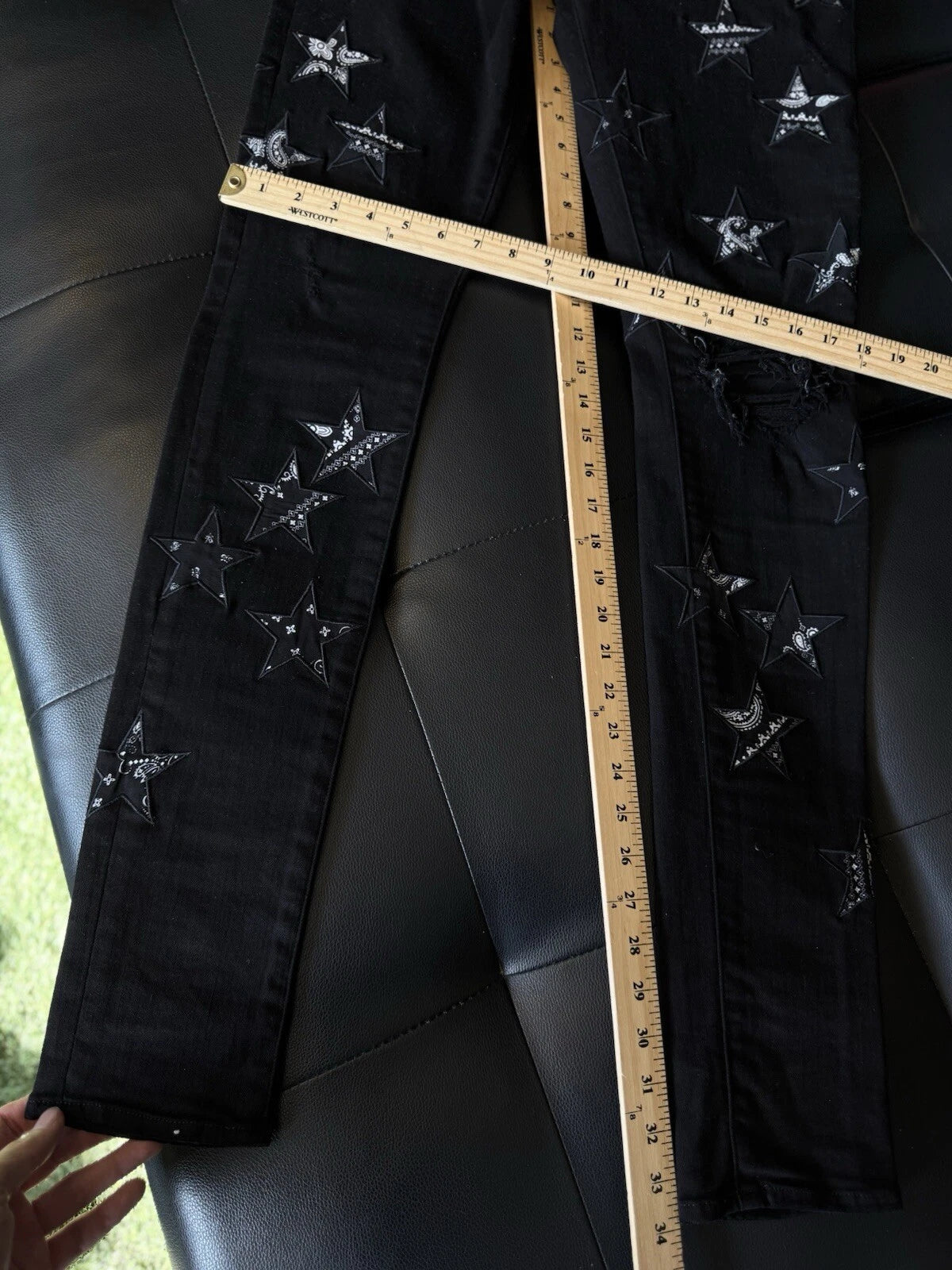 Amiri Jeans Black Star - Deadstockdenimla