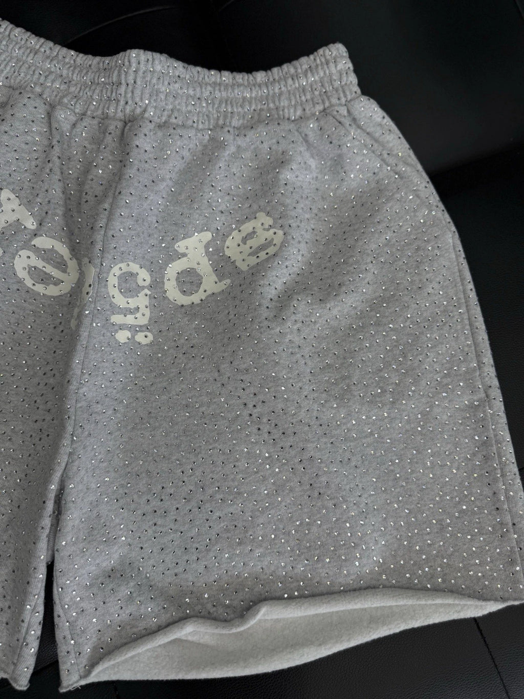 Worldwide Sp5der Sweat Shorts Grey - Deadstockdenimla
