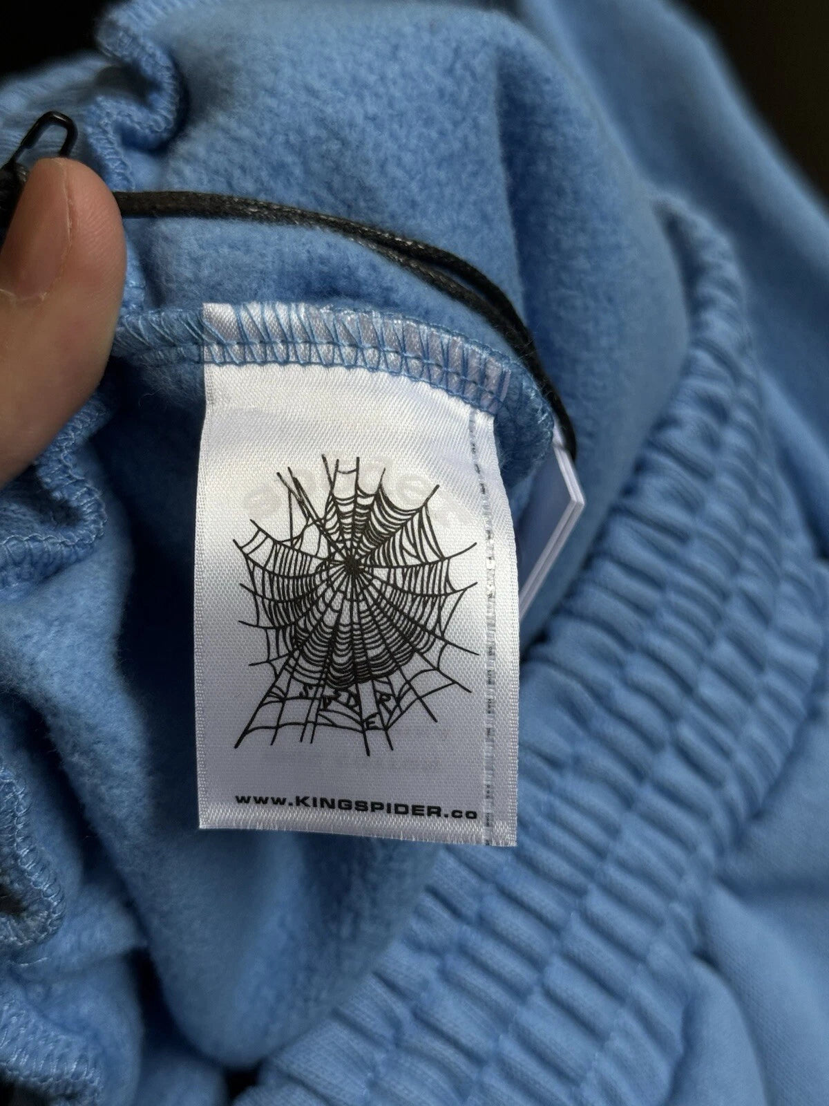 Spider Worldwide Sp5der OG Web Sweat Shorts Baby Blue - Deadstockdenimla
