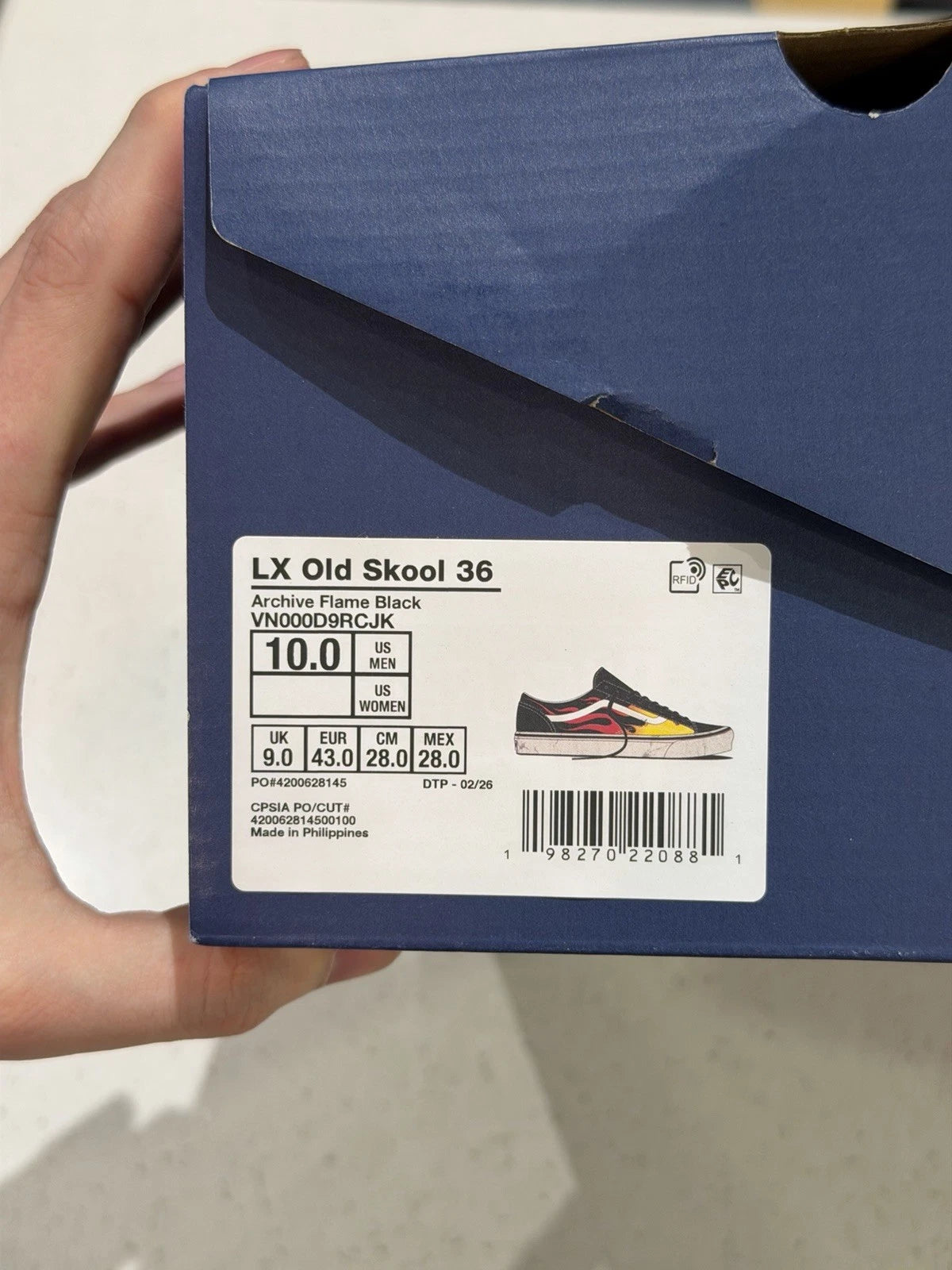 Vans Old Skool 36 Archive Flame Black