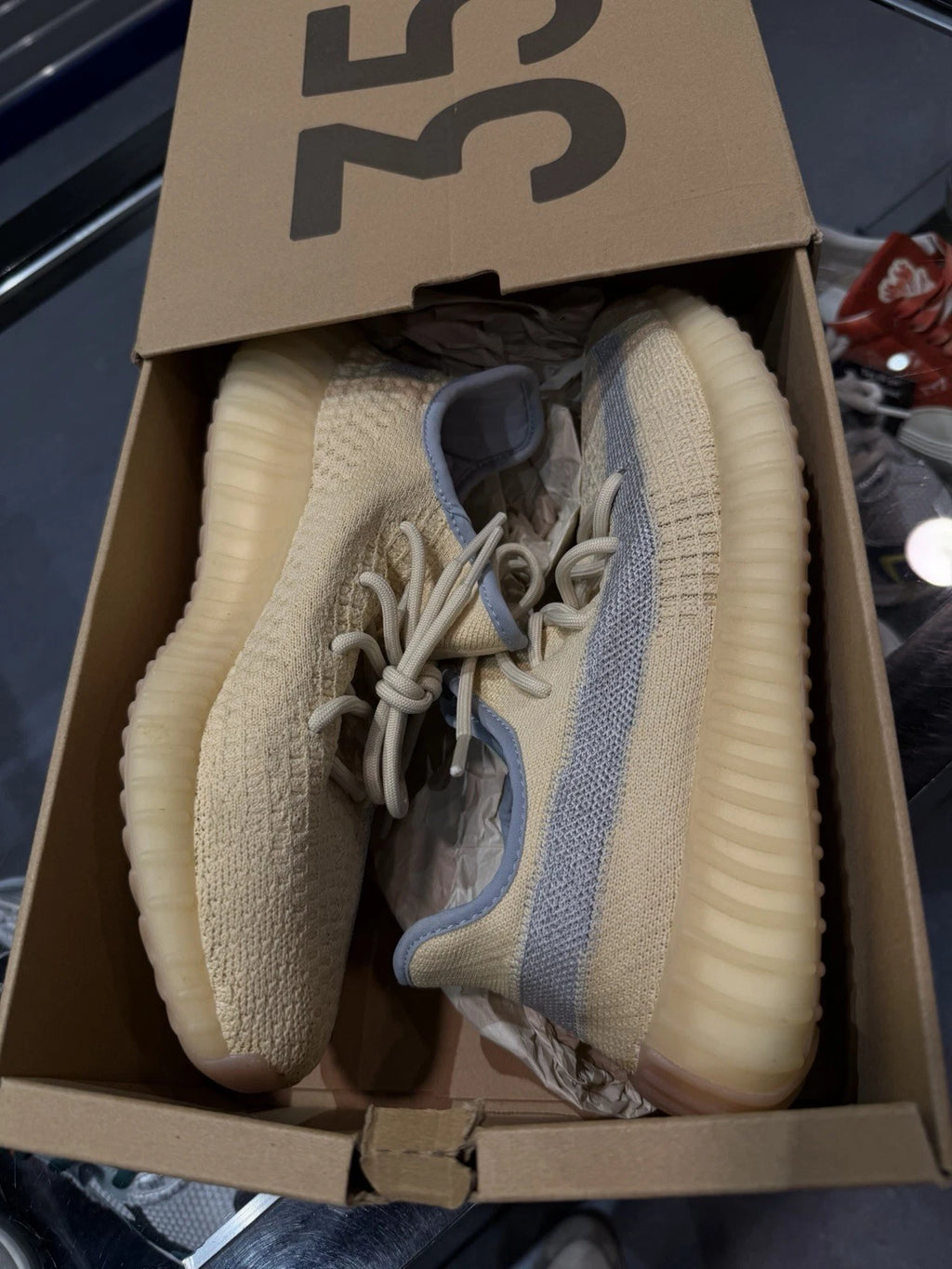 Adidas Yeezy Boost 350 V2 Linen Sneakers