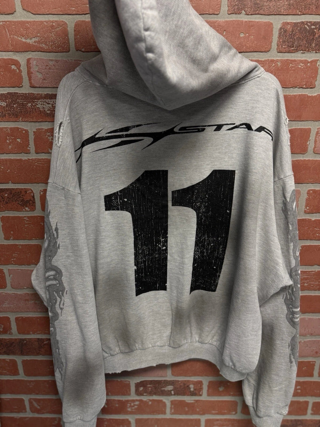 Hellstar Yoga Grey Hoodie - Deadstockdenimla