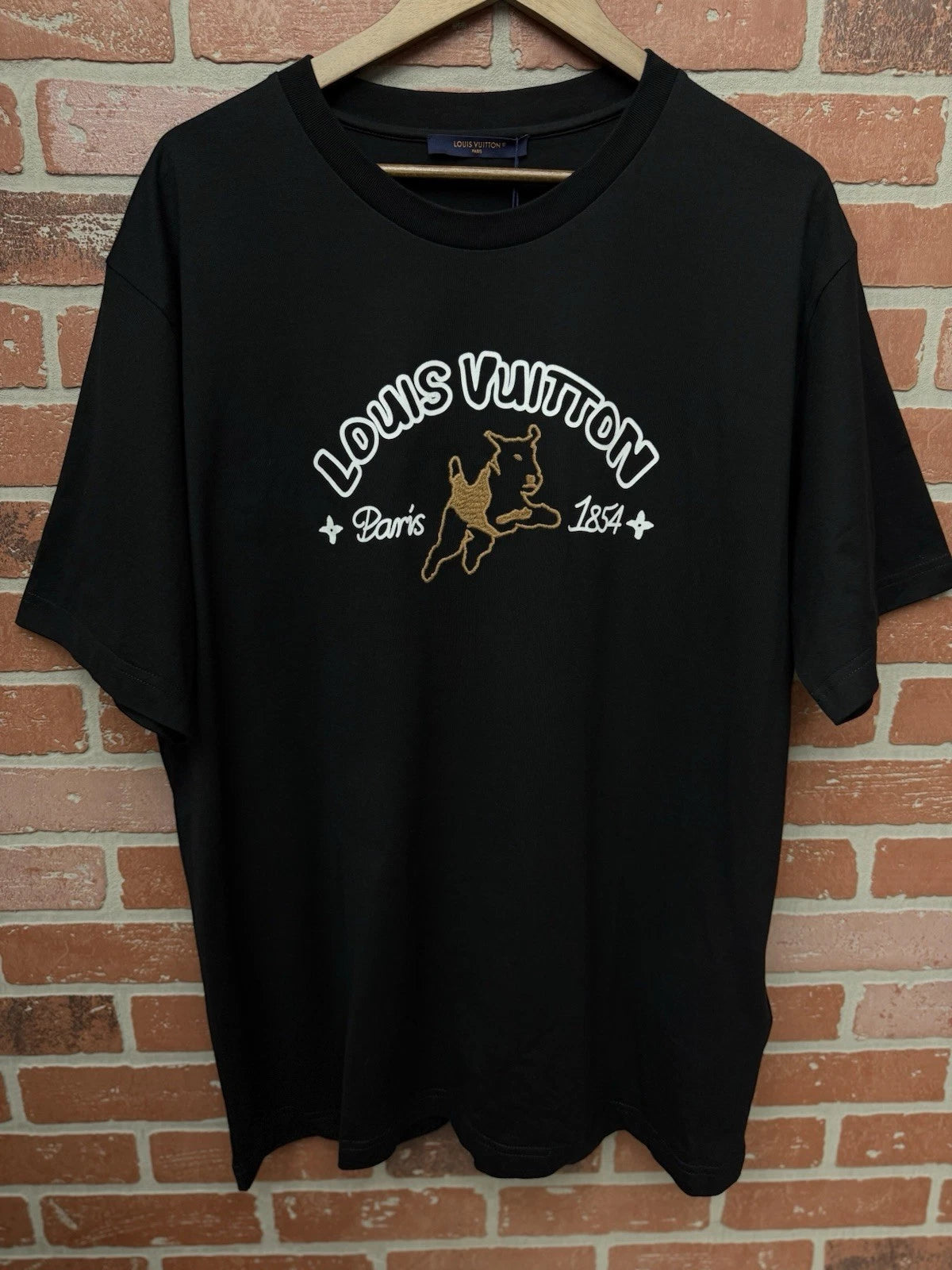 Louis Vuitton Cotton Black/White Tee - Deadstockdenimla