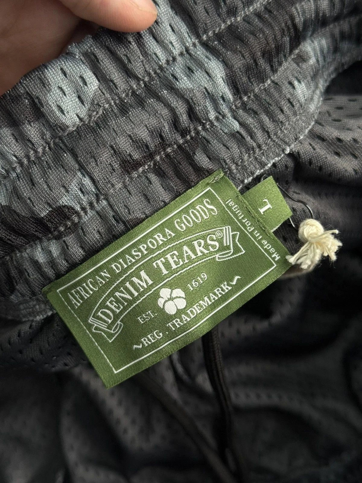 Denim Tears Mesh Summer Shorts Black Camo