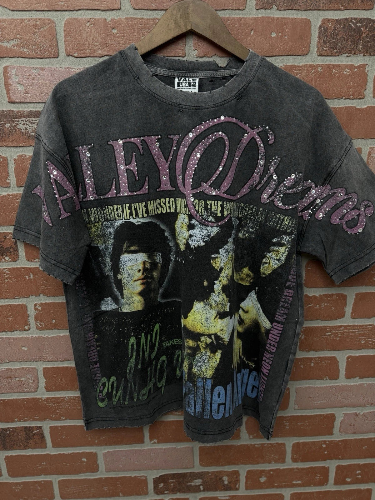 Vale Forever Summer Pink Bling Tee - Deadstockdenimla