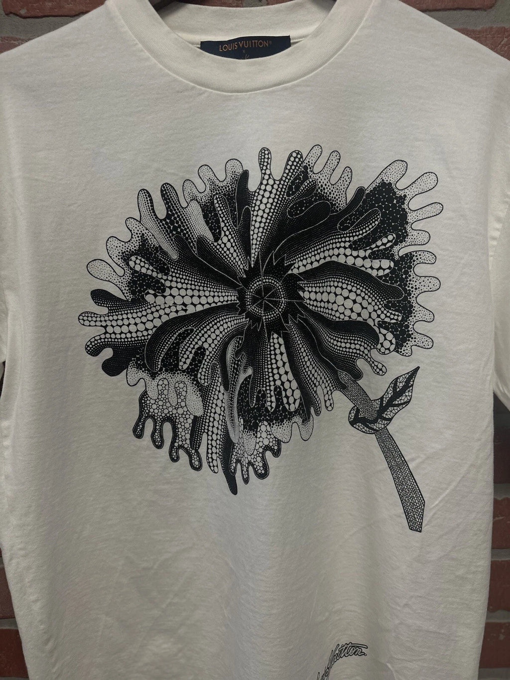 Louis Vuitton Psychedelic Flower T Shirt White - Deadstockdenimla
