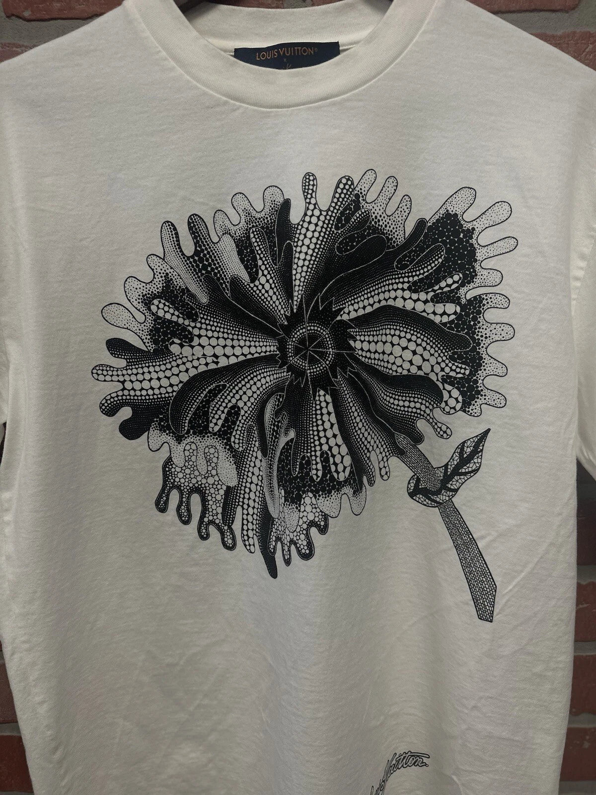 Louis Vuitton Psychedelic Flower T Shirt White - Deadstockdenimla