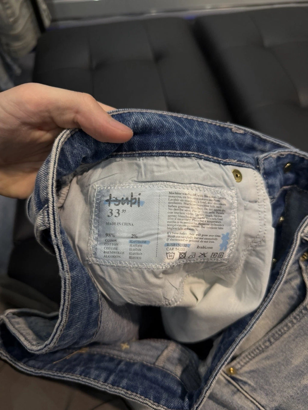Ksubi Men's Jeans Light Blue - Deadstockdenimla