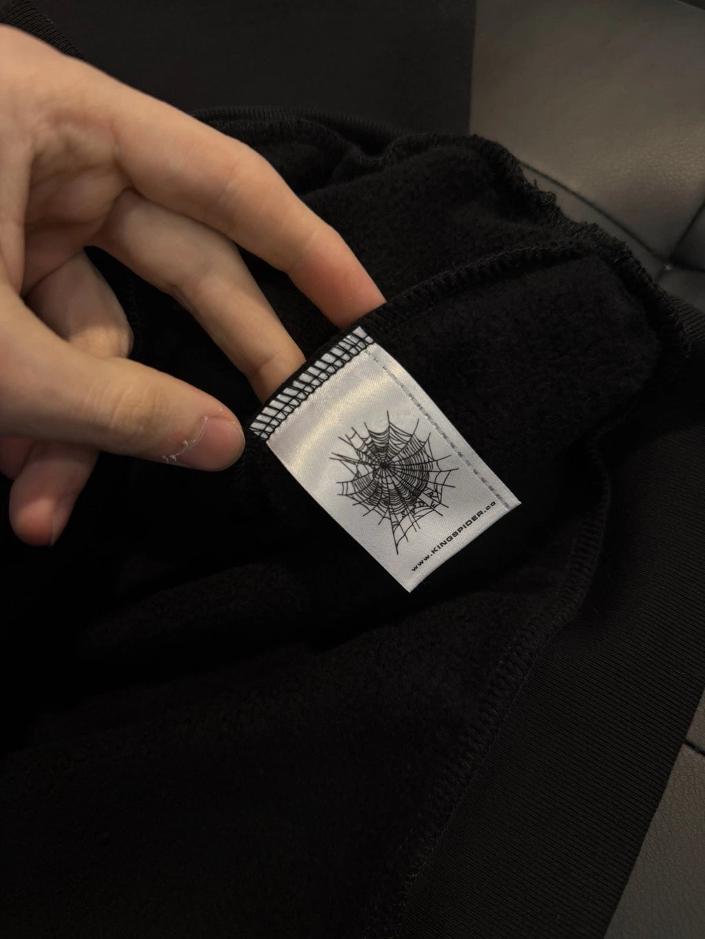 Sp5der Black VVS Stone Hoodie - Deadstockdenimla